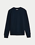 Pure Cotton Crew Neck Sweatshirt