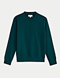 Pure Cotton Crew Neck Sweatshirt