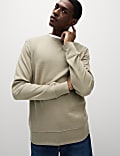 Pure Cotton Crew Neck Sweatshirt