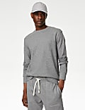 Pure Cotton Crew Neck Sweatshirt