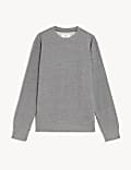 Pure Cotton Crew Neck Sweatshirt