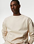 Oversized Cotton Rich Crew Neck Sweatshirt