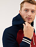Pure Cotton Colour Block Hoodie