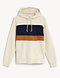 Pure Cotton Colour Block Hoodie