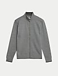 Sweat 100 % coton à col cheminée zippé