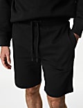 Oversized ζέρσεϊ σορτς με υψηλή περιεκτικότητα σε βαμβάκι