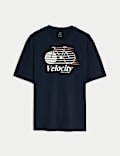 Pure Cotton Bike Print T-shirt