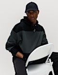 Pure Cotton Colour Block Hoodie