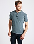 Slim Fit Pure Cotton Textured Top