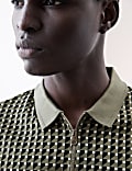 Pure Supima® Cotton Geometric Polo Shirt