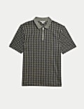 Pure Supima® Cotton Geometric Polo Shirt