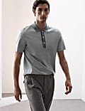 Pure Supima® Cotton Jacquard Polo Shirt