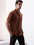 Cuban Collar Ottoman Revere Shirt