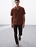 Cuban Collar Ottoman Revere Shirt