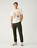T-Shirt aus reiner Baumwolle mit „Cote d'Azur“-Druck
