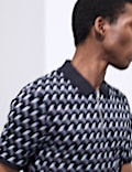 Pure Supima® Cotton Geometric Polo