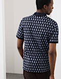 Pure Supima® Cotton Geometric Polo