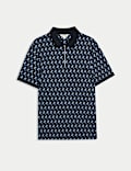 Pure Supima® Cotton Geometric Polo