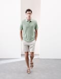 Linen Blend Polo Shirt