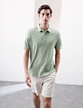 Linen Blend Polo Shirt