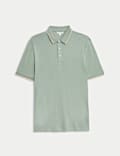 Linen Blend Polo Shirt