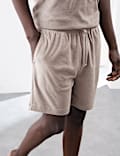 Pantalón corto de algodón de rizo