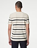 Pure Cotton Herringbone Striped T-shirt