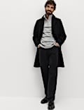 Pure Cotton Striped Half Zip Sweatshirt