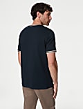 Pure Cotton Tipped T-Shirt