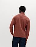 Cotton Rich Double Knit Half Zip Sweatshirt