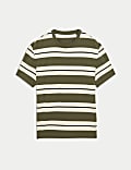 Pure Cotton Striped T-Shirt