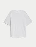 Oversized T-Shirt από βαρύ ύφασμα από 100% βαμβάκι