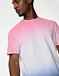 T-shirt 100&nbsp;% coton à motif dégradé
