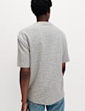 Relaxed Pure Cotton Waffle T-Shirt