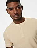 Pure Cotton Henley T-Shirt