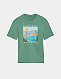 Pure Cotton Explore Monterey Graphic T-Shirt