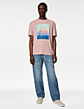 Pure Cotton Sunset Graphic T-Shirt