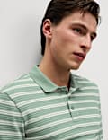 Cotton Rich Striped Polo Shirt