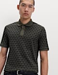 Pure Cotton Mock Link Polo Shirt