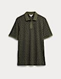 Pure Cotton Mock Link Polo Shirt