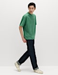 Oversized T-shirt &mu;&epsilon;&sigma;&alpha;ί&omicron;&upsilon; &beta;ά&rho;&omicron;&upsilon;&sigmaf; &alpha;&pi;ό &beta;&alpha;&mu;&beta;ά&kappa;&iota; 100%