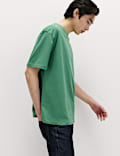 Oversized T-shirt &mu;&epsilon;&sigma;&alpha;ί&omicron;&upsilon; &beta;ά&rho;&omicron;&upsilon;&sigmaf; &alpha;&pi;ό &beta;&alpha;&mu;&beta;ά&kappa;&iota; 100%
