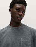 Relaxed Pure Cotton Garment Dyed T-Shirt