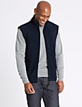 Textured Zip Up Fleece Jacket