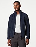 Fleece Zip Up Funnel Neck Jacket