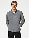 Fleece Zip Up Funnel Neck Jacket