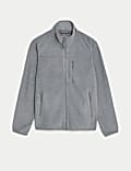 Fleece Zip Up Funnel Neck Jacket