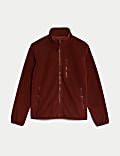Fleece Zip Up Funnel Neck Jacket