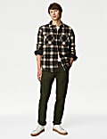 Polar Fleece Check Overshirt