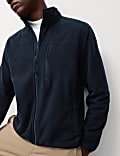 Zip Up Funnel Neck Micro Fleece